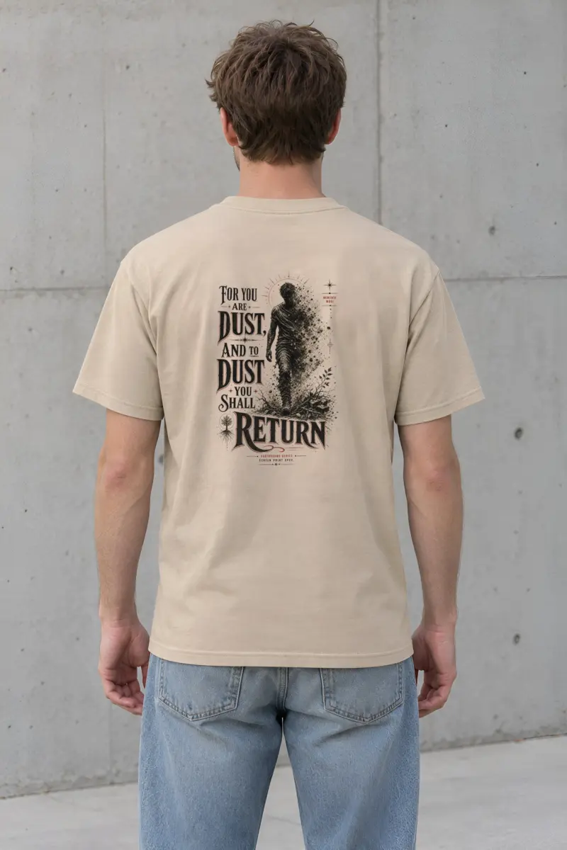 "Dust To Dust" Heavyweight Unisex Crewneck T-shirt