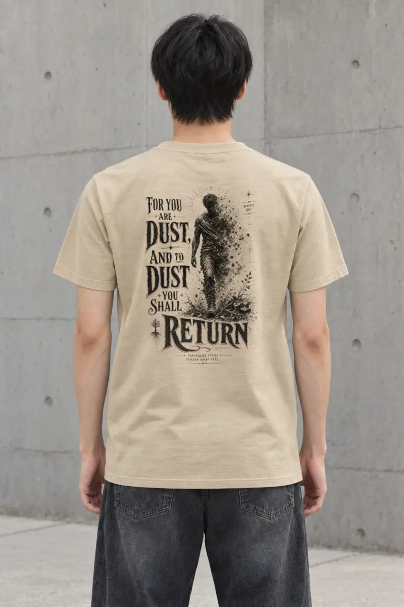 "Dust To Dust" Heavyweight Unisex Crewneck T-shirt
