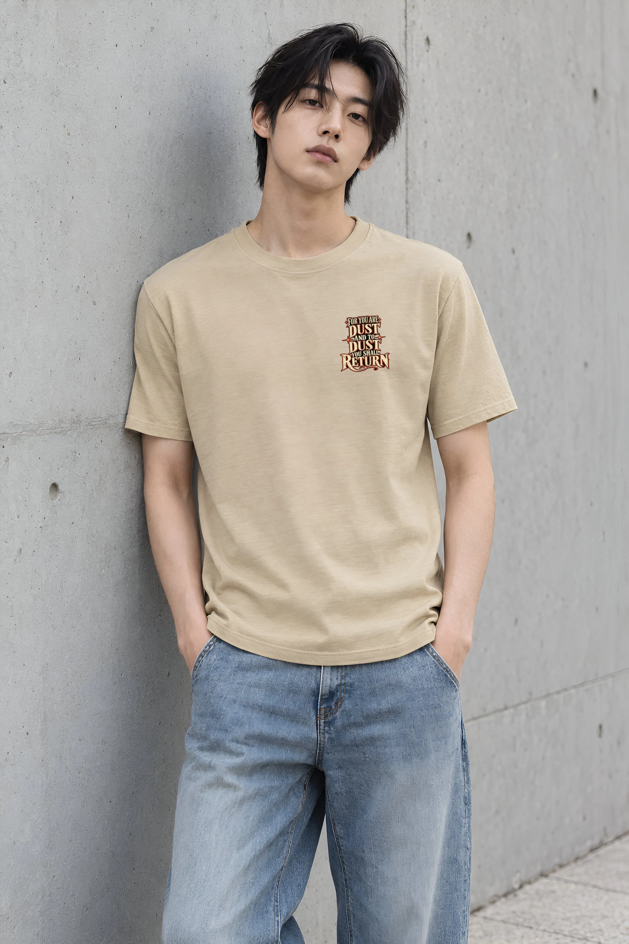 "Dust To Dust" Heavyweight Unisex Crewneck T-shirt