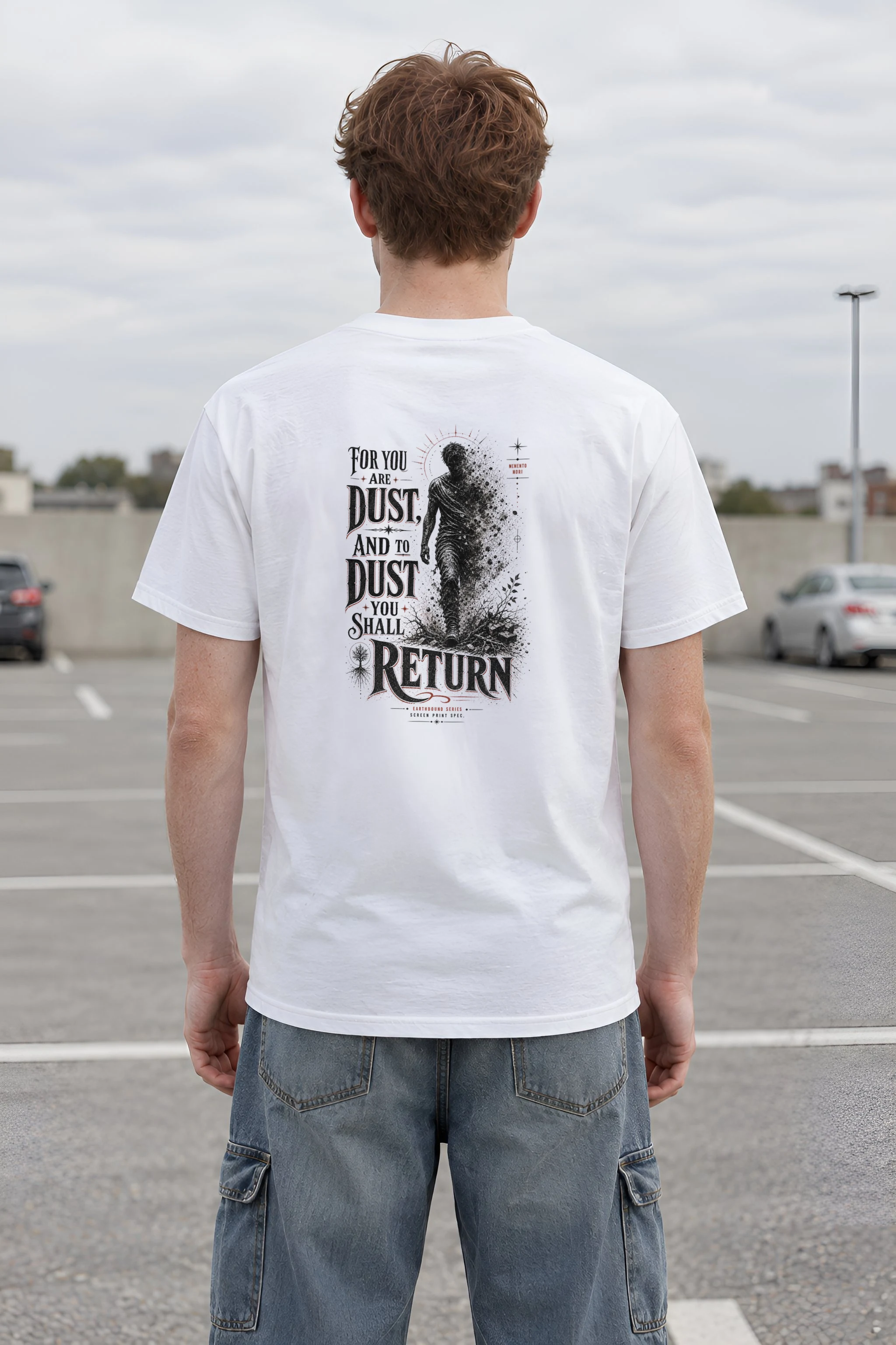 "Dust To Dust" Heavyweight Unisex Crewneck T-shirt