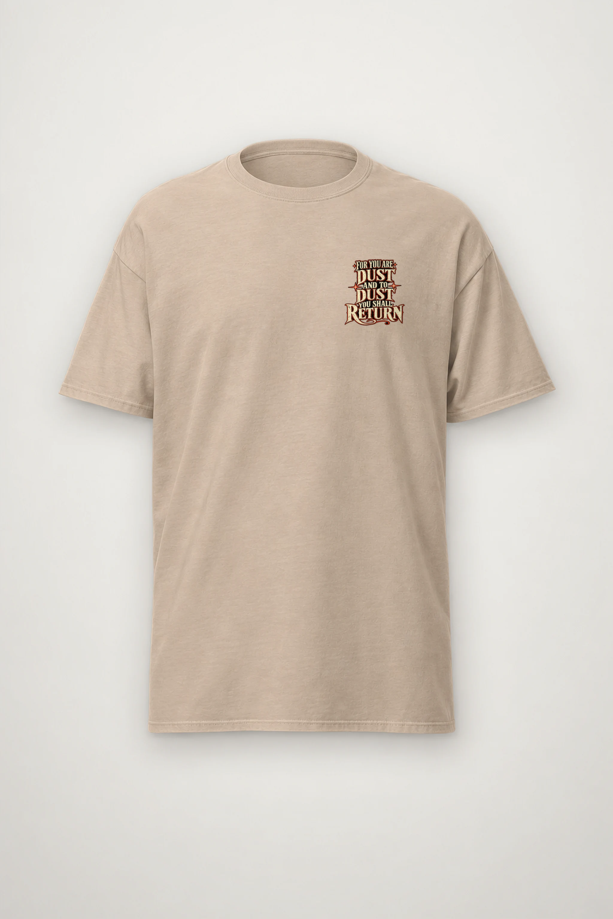 "Dust To Dust" Heavyweight Unisex Crewneck T-shirt