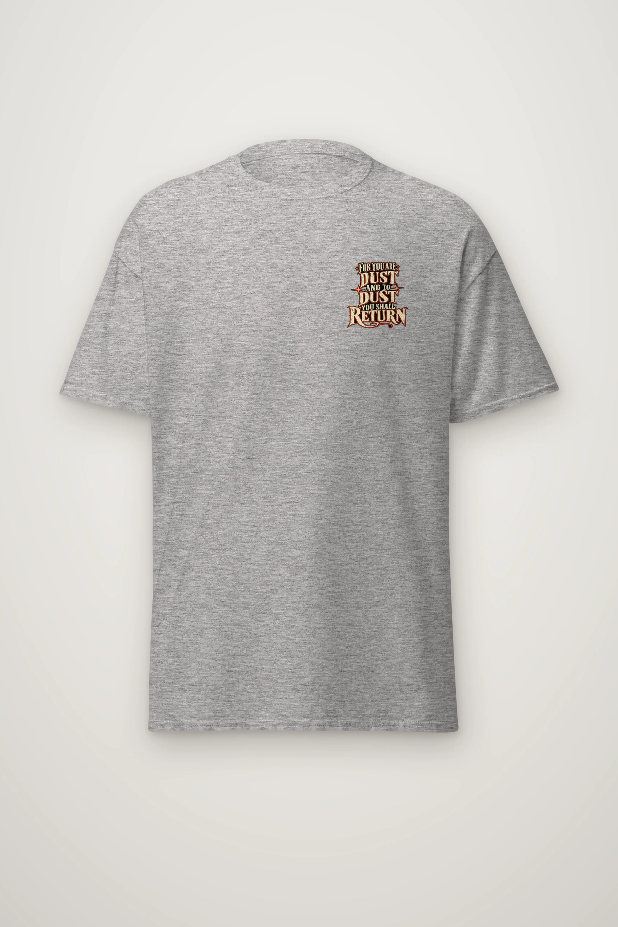 "Dust To Dust" Heavyweight Unisex Crewneck T-shirt