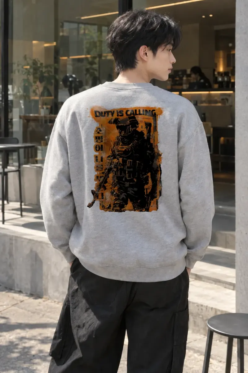 “Duty Is Calling” Heavy Blend Unisex Crewneck Sweatshirt | Gildan 18000