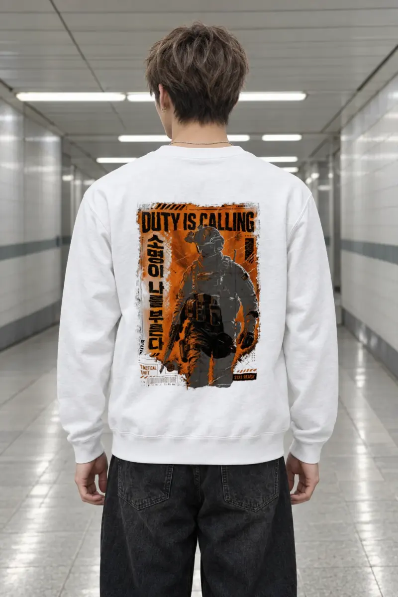 "Duty Is Calling" Heavy Blend Unisex Crewneck Sweatshirt