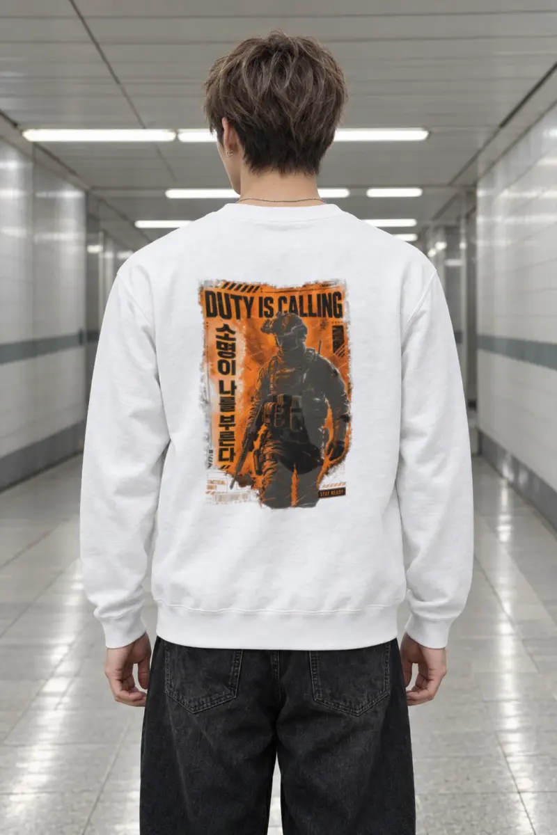 "Duty Is Calling" Heavy Blend Unisex Crewneck Sweatshirt