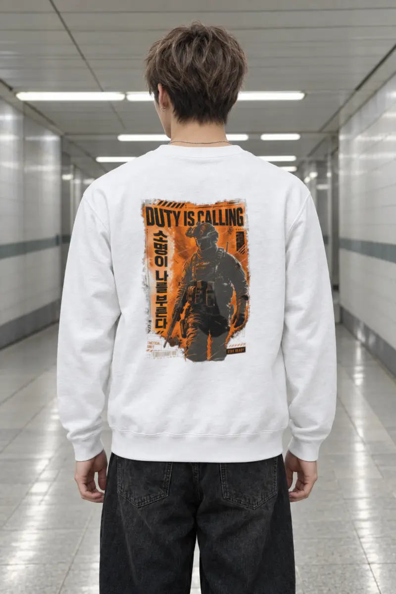 "Duty Is Calling" Heavy Blend Unisex Crewneck Sweatshirt