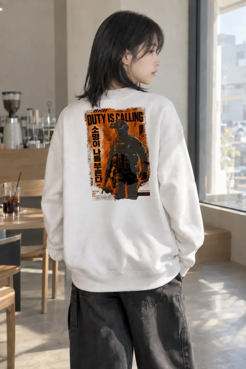 "Duty Is Calling" Heavy Blend Unisex Crewneck Sweatshirt | Gildan 18000