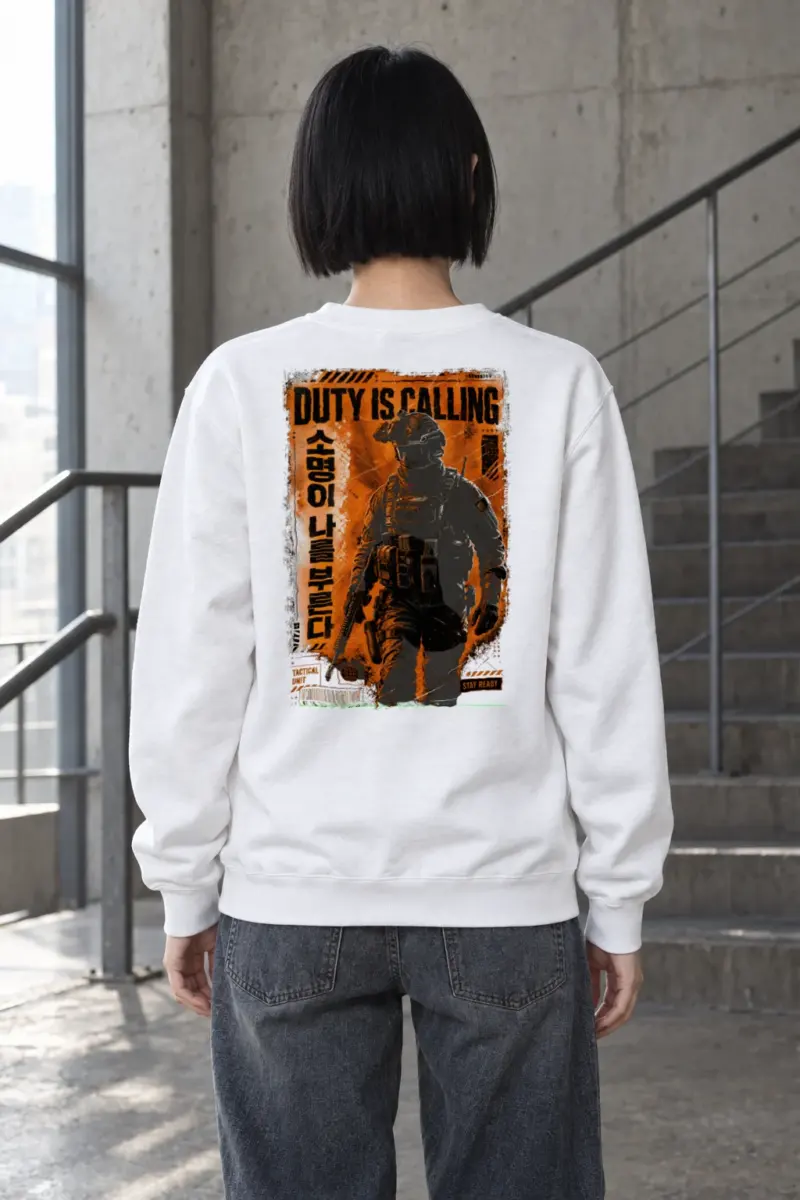 "Duty Is Calling" Heavy Blend Unisex Crewneck Sweatshirt | Gildan 18000