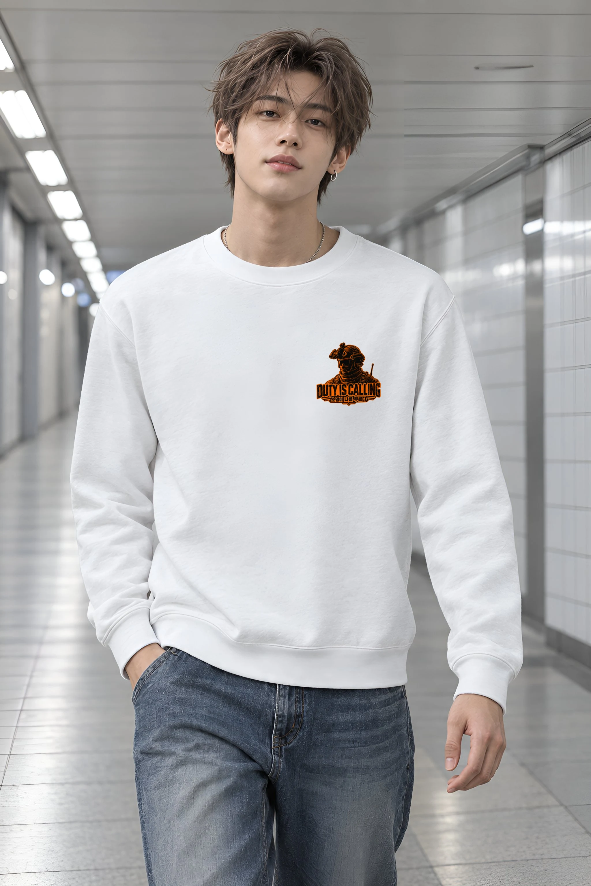"Duty Is Calling" Heavy Blend Unisex Crewneck Sweatshirt