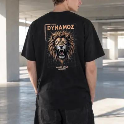 "DynamoZ Lion Roar" Heavyweight Unisex Crewneck T-shirt | Gildan 5000