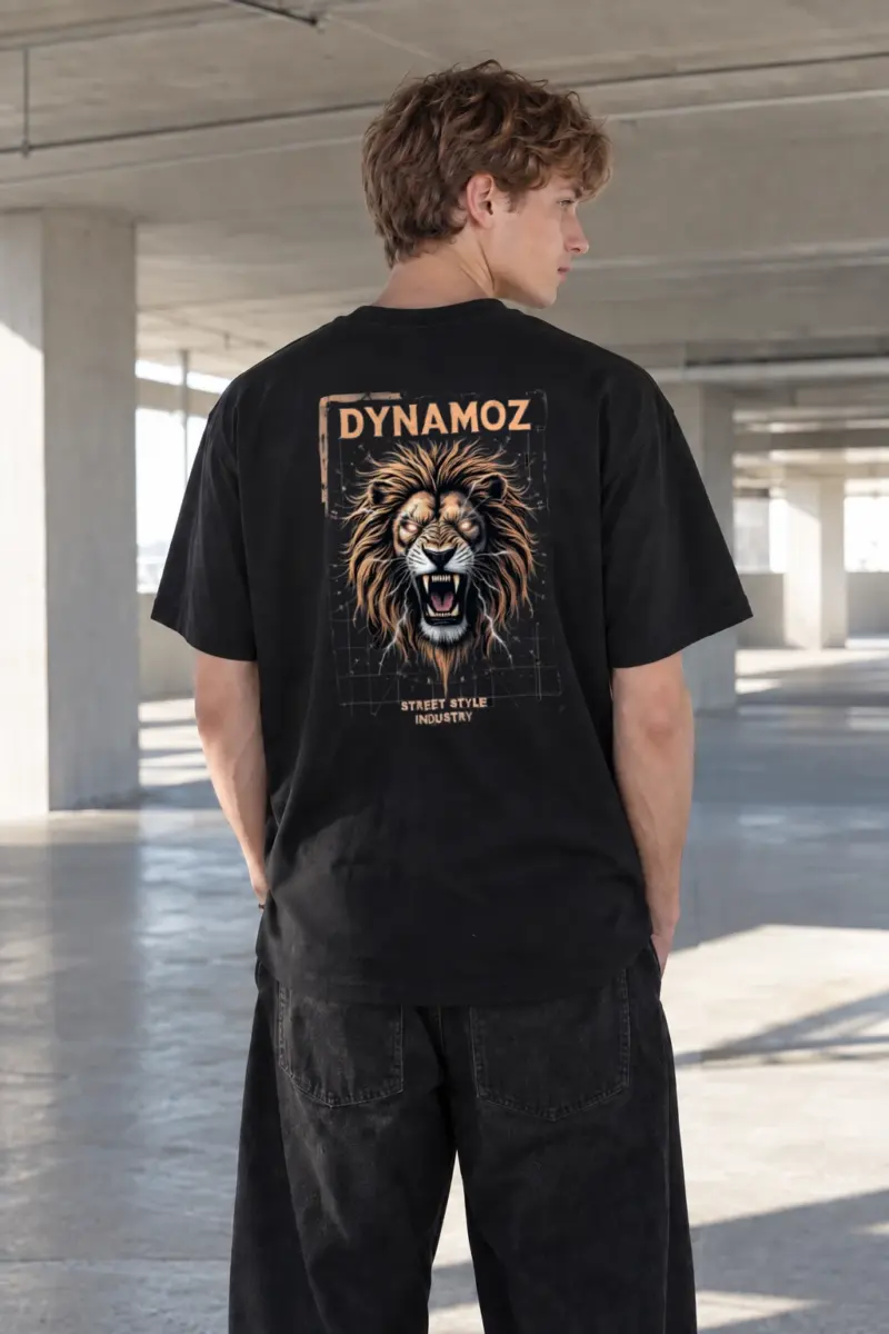 "DynamoZ Lion Roar" Heavyweight Unisex Crewneck T-shirt | Gildan 5000