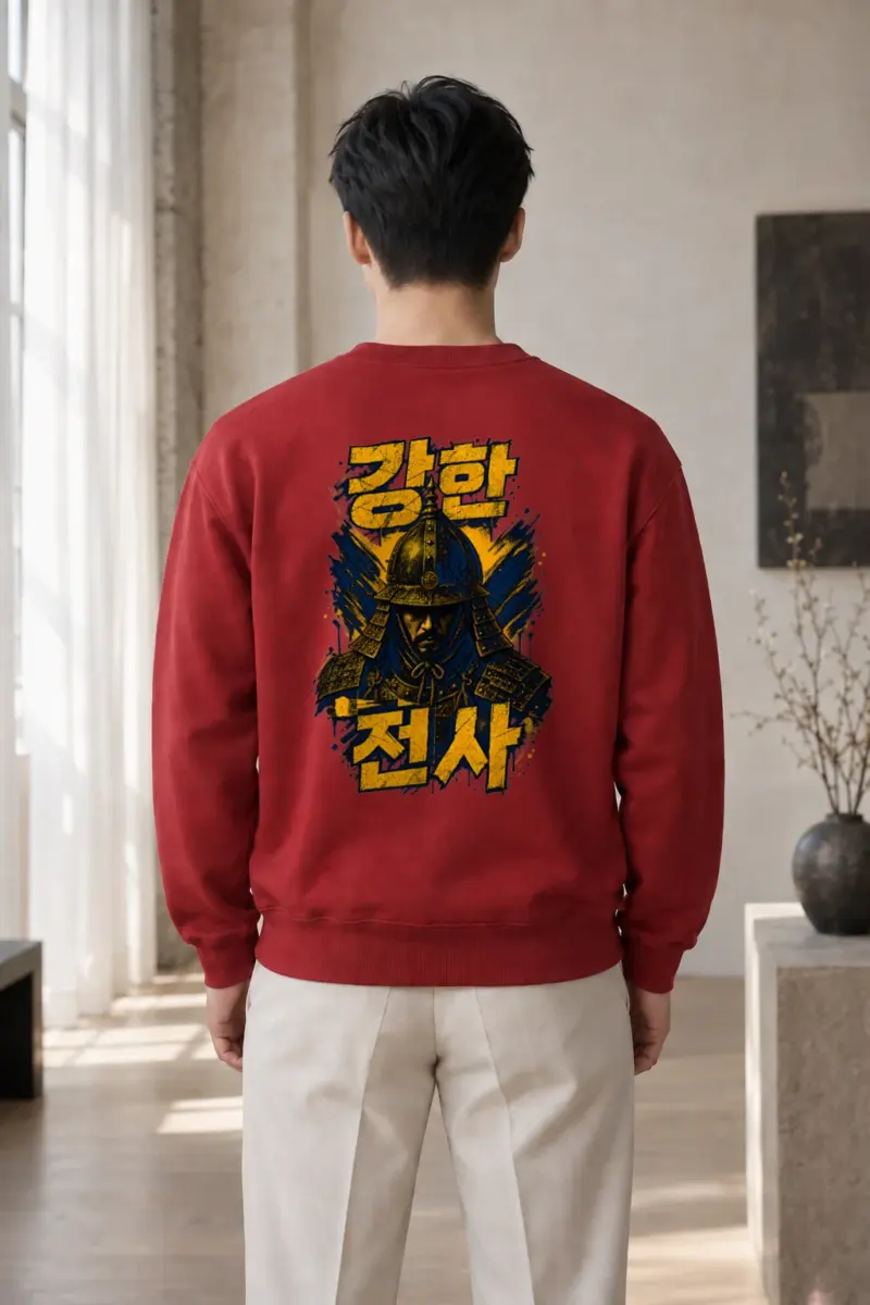"강한 전사" Heavy Blend Unisex Crewneck Sweatshirt | Gildan 18000