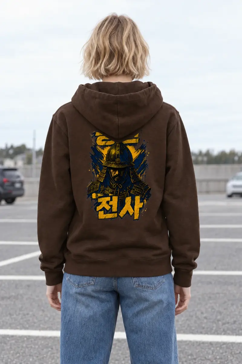 "강한 전사" Heavy Blend Unisex Pullover Hoodie