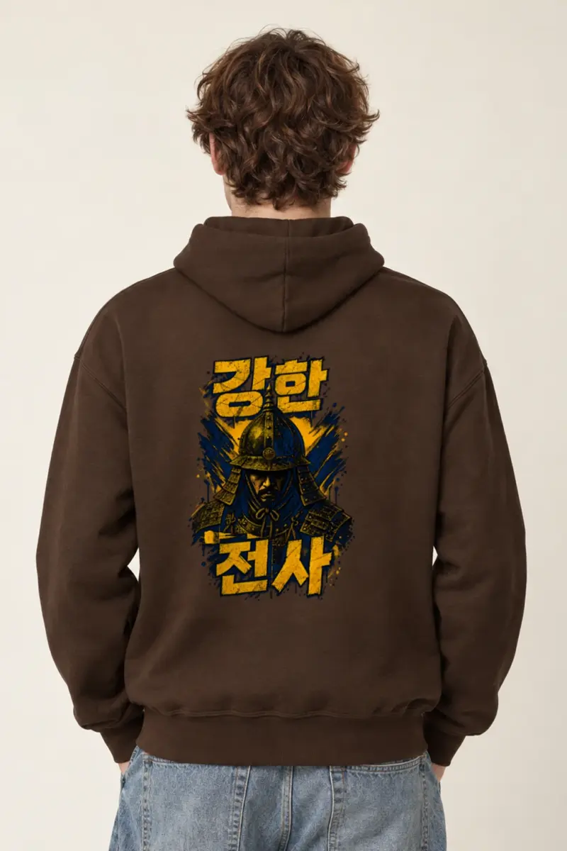"강한 전사" Heavy Blend Unisex Pullover Hoodie