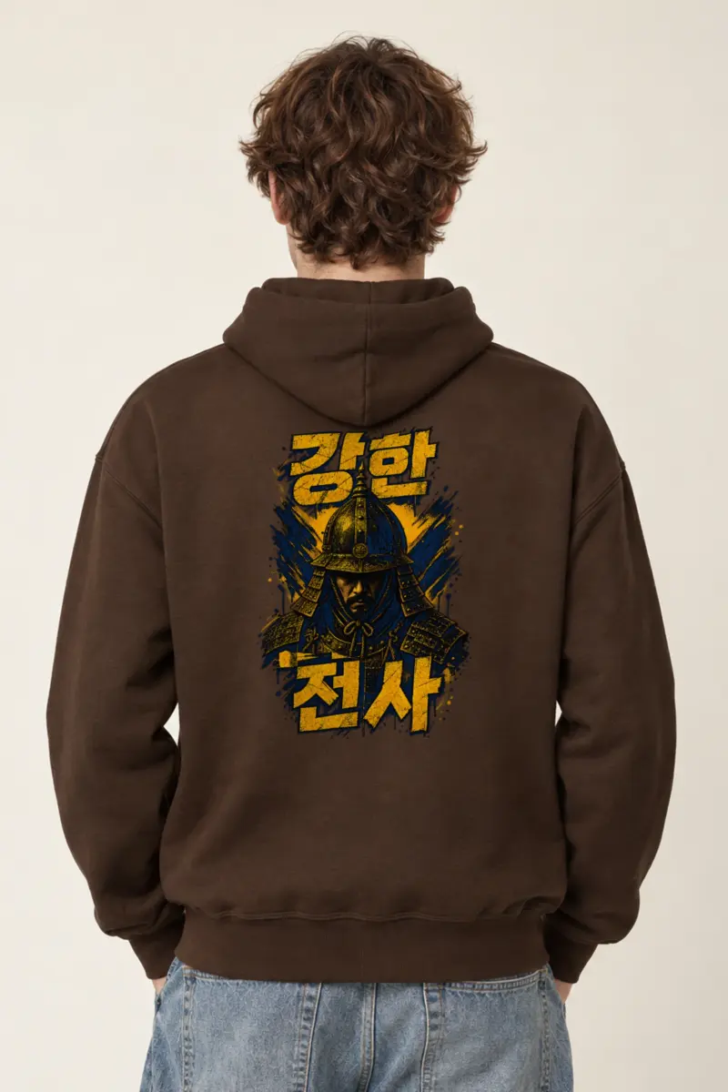 "강한 전사" Heavy Blend Unisex Pullover Hoodie