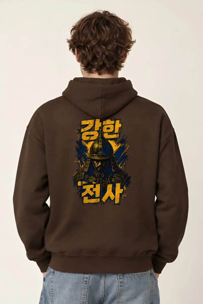 "강한 전사" Heavy Blend Unisex Pullover Hoodie