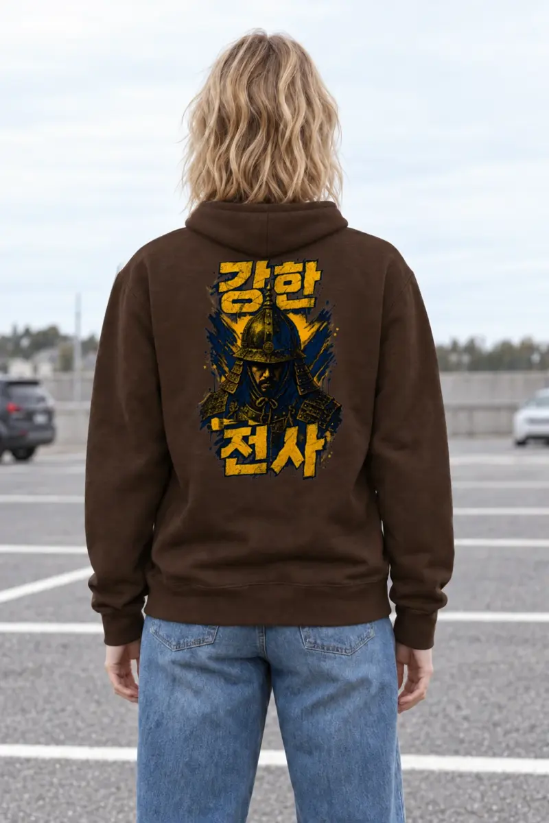 "강한 전사" Heavy Blend Unisex Pullover Hoodie
