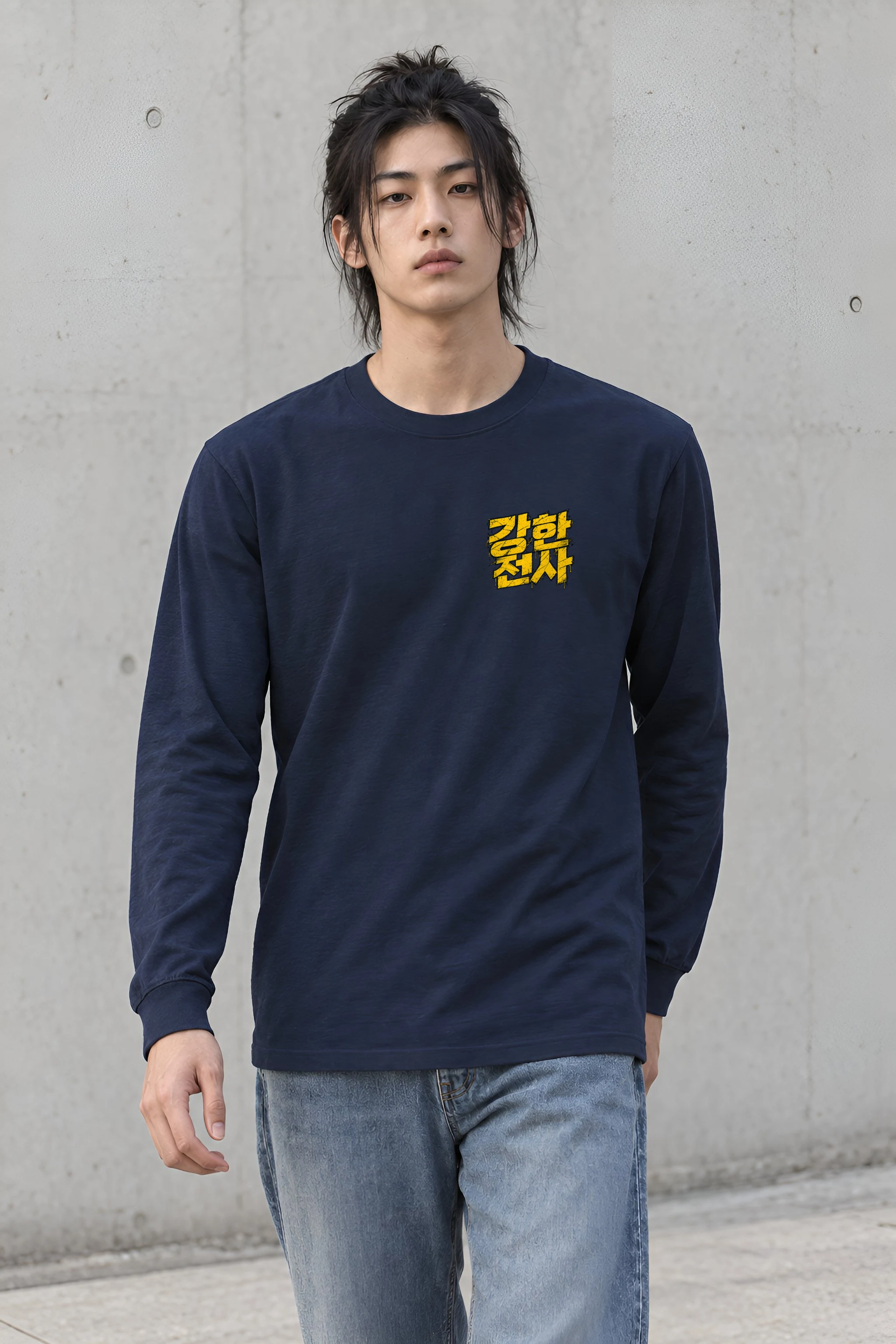 "강한 전사" Unisex Longsleeve T-shirt