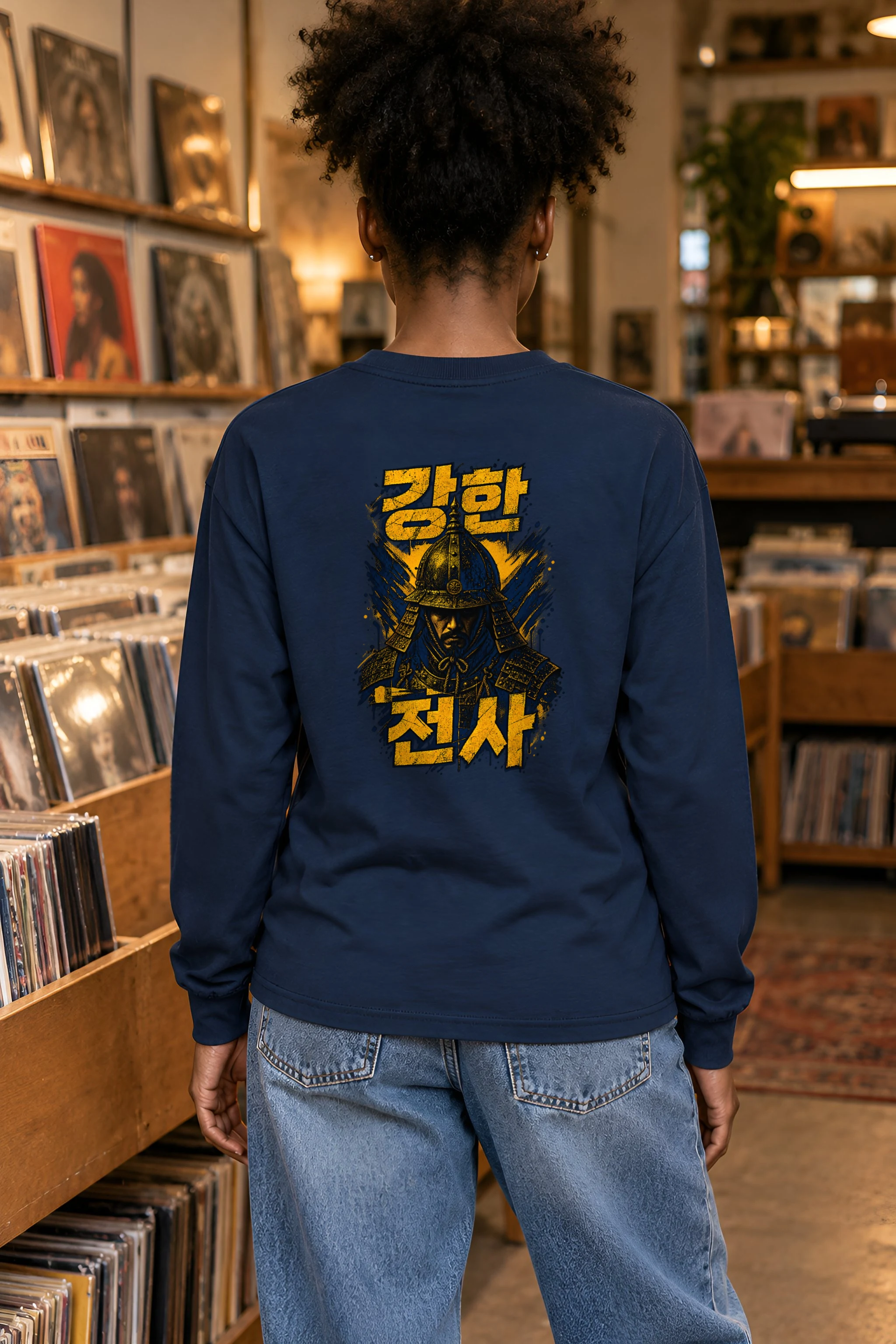 "강한 전사" Unisex Longsleeve T-shirt