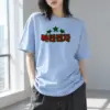 "국민천사 Green Stars" Heavyweight Unisex Crewneck T-shirt | Gildan 5000