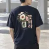 "꽃 한 다발" Heavyweight Unisex Crewneck T-shirt | Gildan 5000