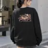 "꽃길만 걷자 Floral Path" Heavy Blend Unisex Crewneck Sweatshirt | Gildan 18000