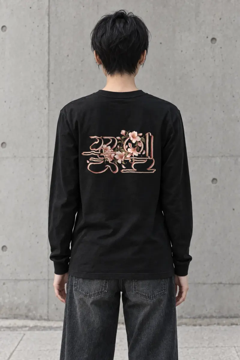 "꽃길만 걷자" Unisex Longsleeve T-shirt | Gildan 2400