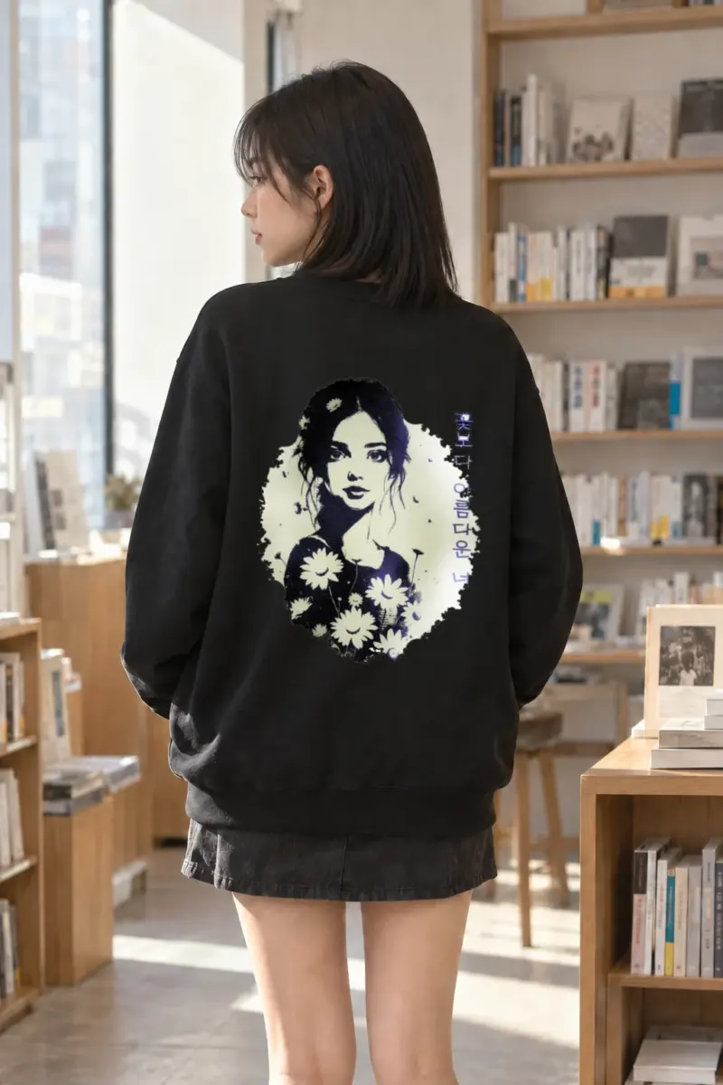 "꽃보다 아름다운 너" Heavy Blend Unisex Crewneck Sweatshirt | Gildan 18000