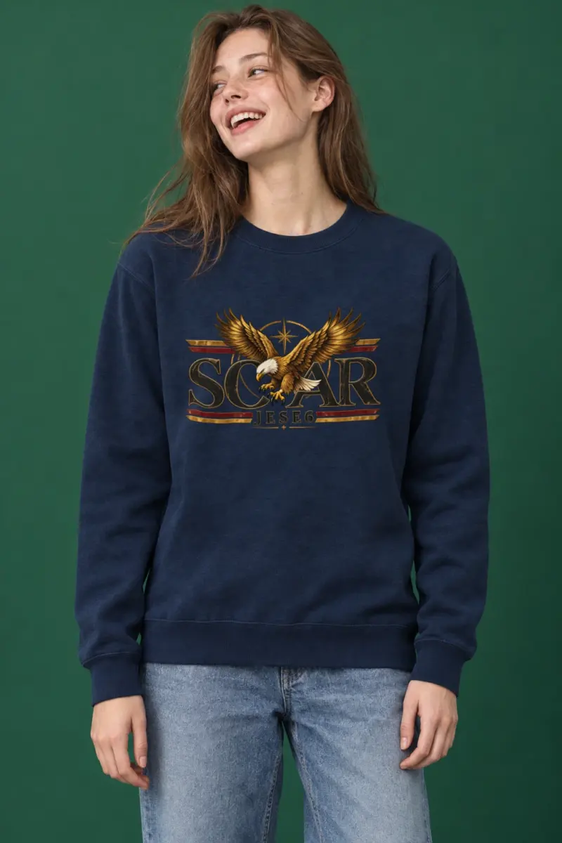 "Eagle Compass Star" Heavy Blend Unisex Crewneck Sweatshirt