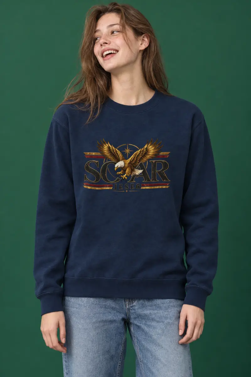 "Eagle Compass Star" Heavy Blend Unisex Crewneck Sweatshirt