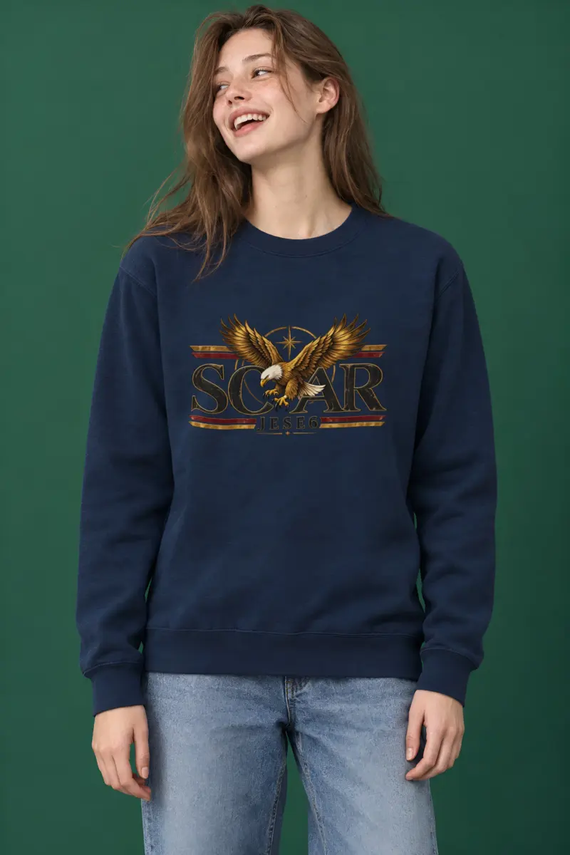 "Eagle Compass Star" Heavy Blend Unisex Crewneck Sweatshirt