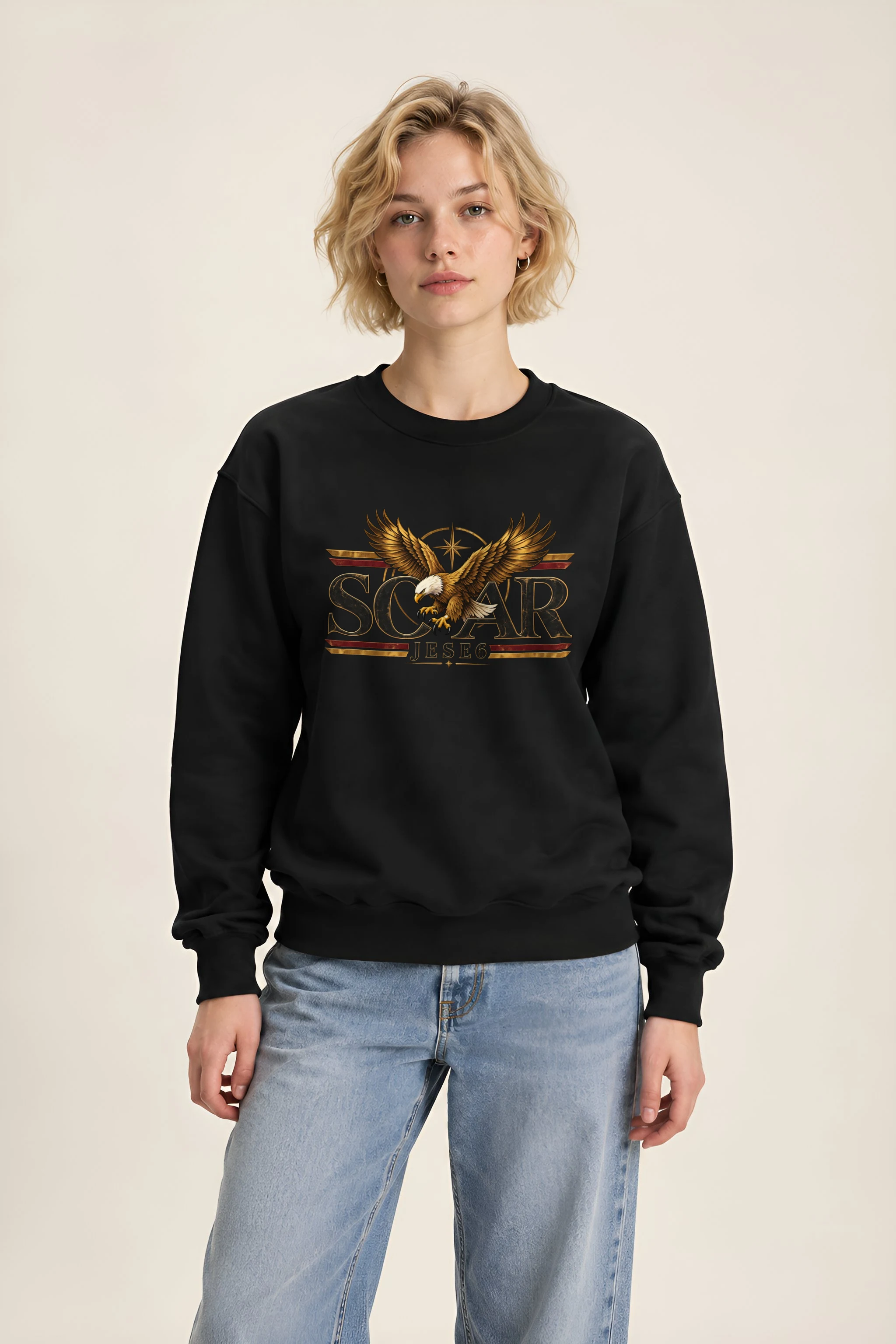 "Eagle Compass Star" 1 Crewneck Sweatshirt