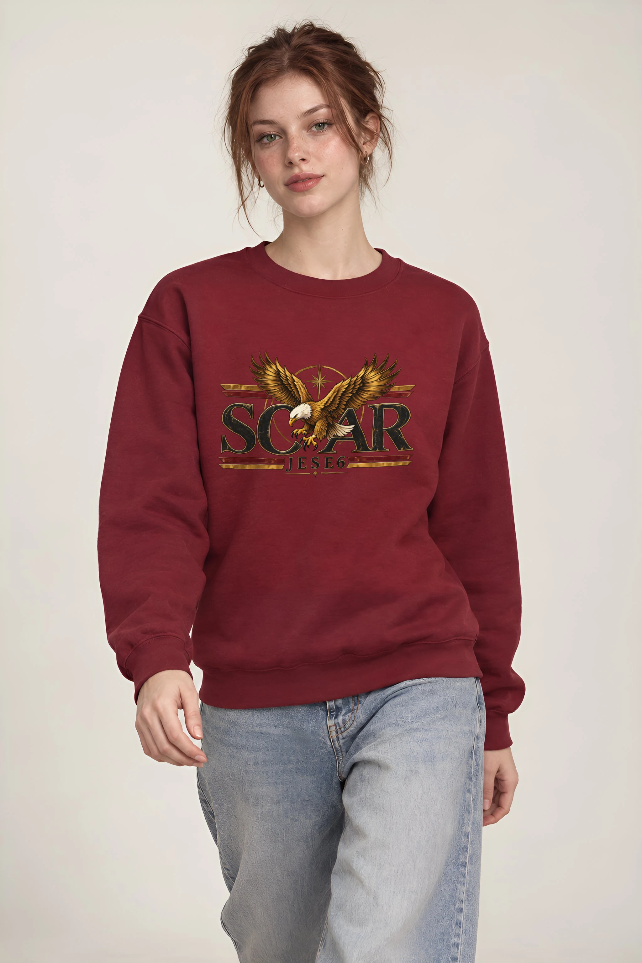 "Eagle Compass Star" 1 Crewneck Sweatshirt