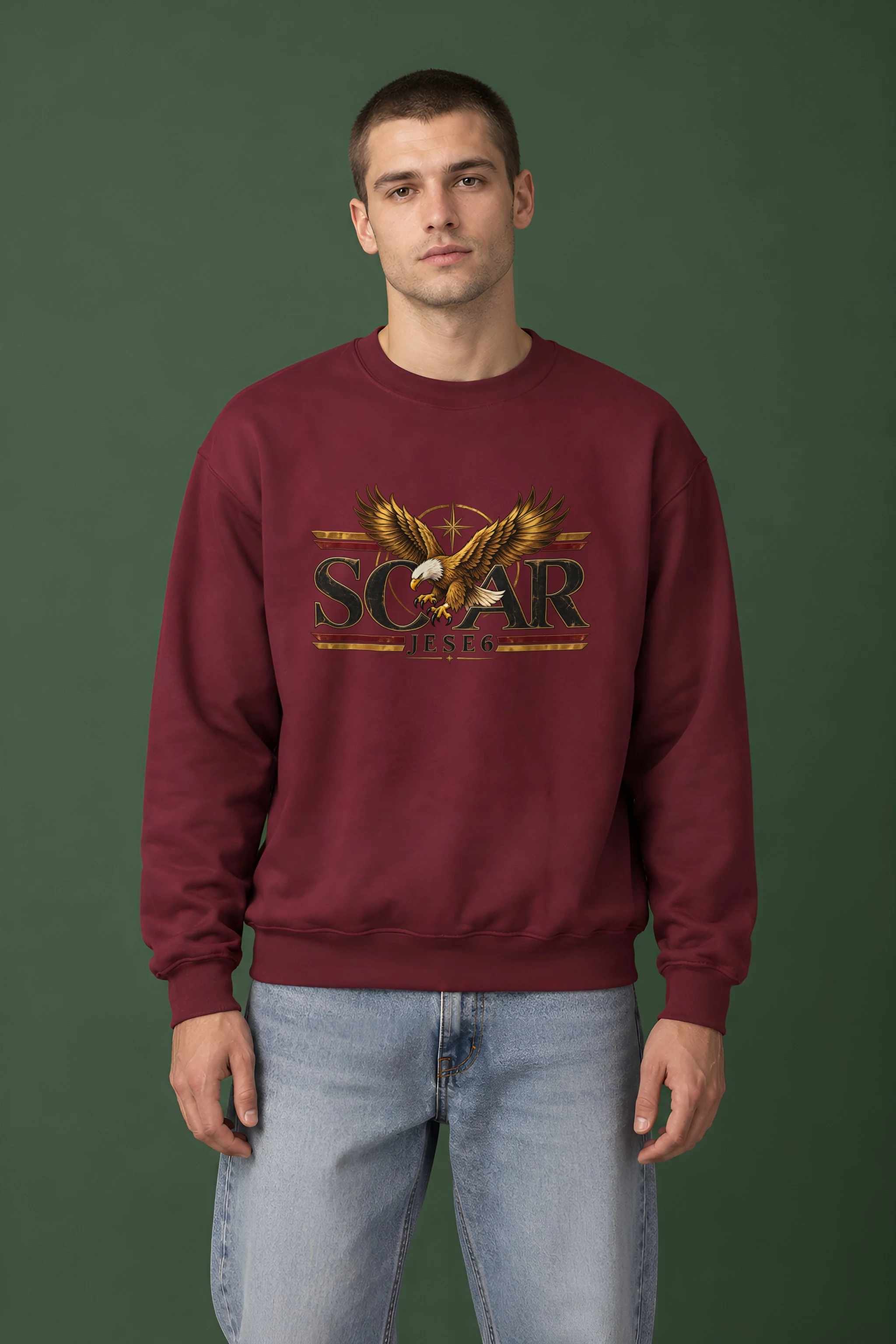 "Eagle Compass Star" 1 Crewneck Sweatshirt