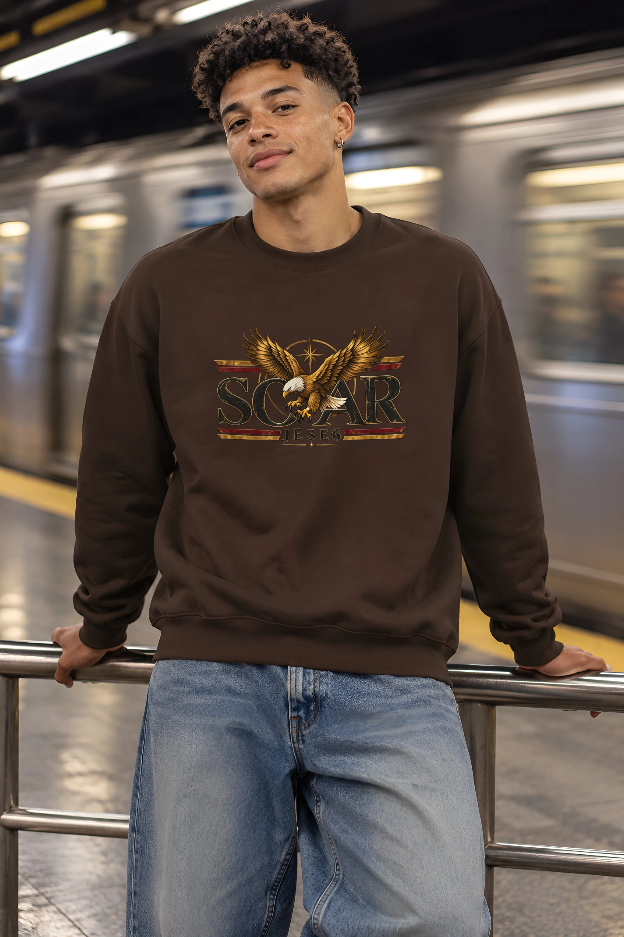 "Eagle Compass Star" 1 Crewneck Sweatshirt
