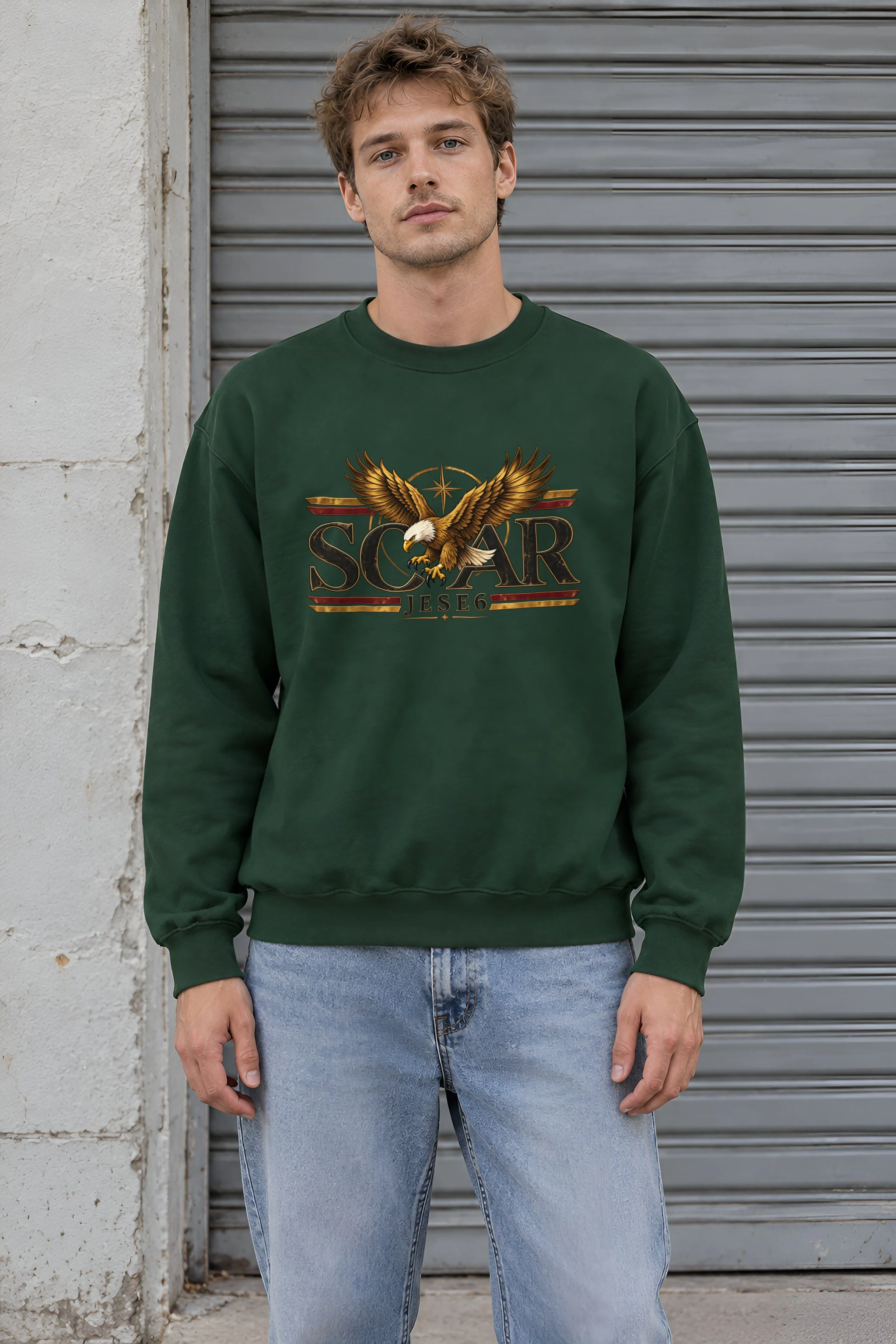 "Eagle Compass Star" 1 Crewneck Sweatshirt