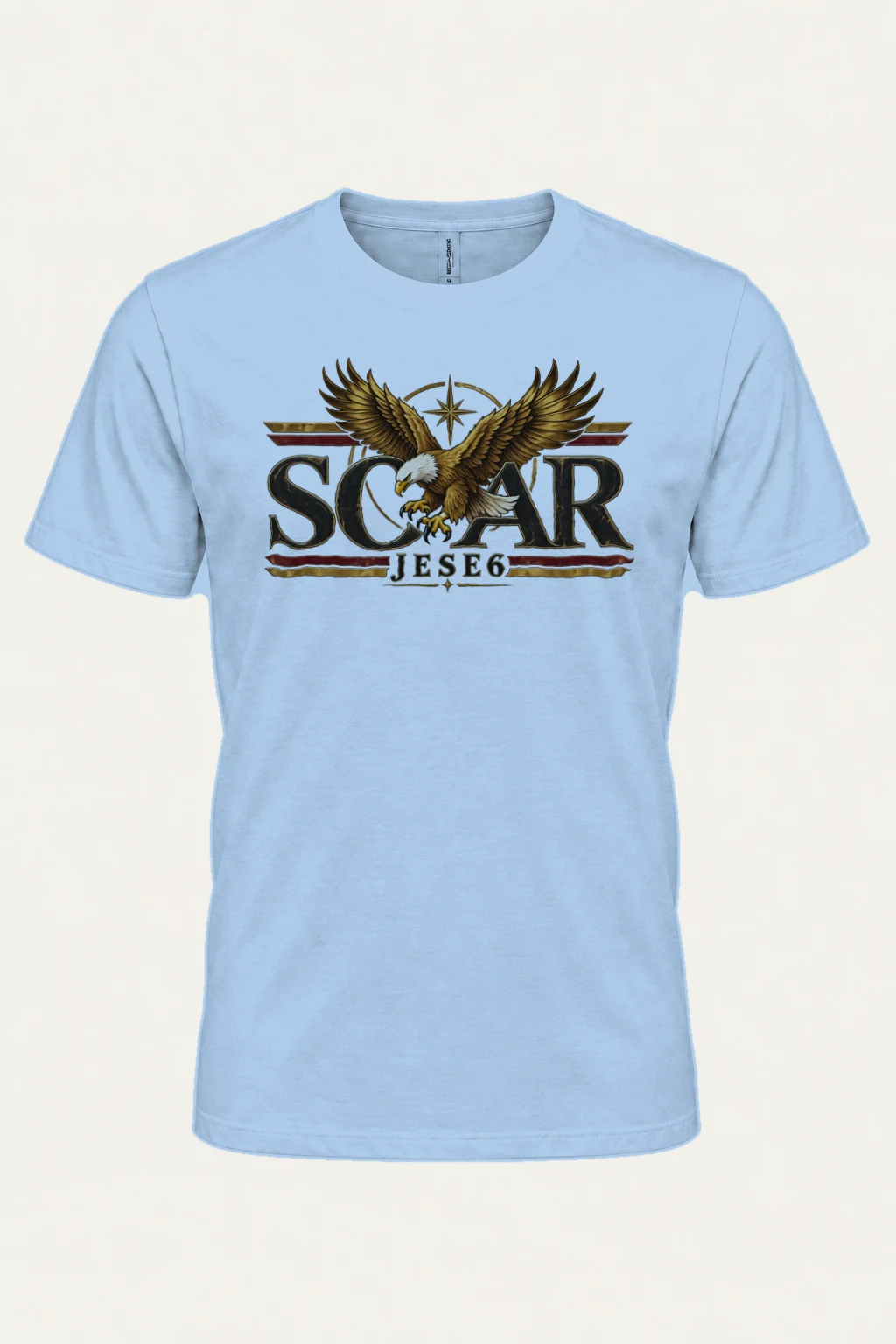 "Eagle Compass Star" Heavyweight Unisex Crewneck T-shirt | Gildan 5000