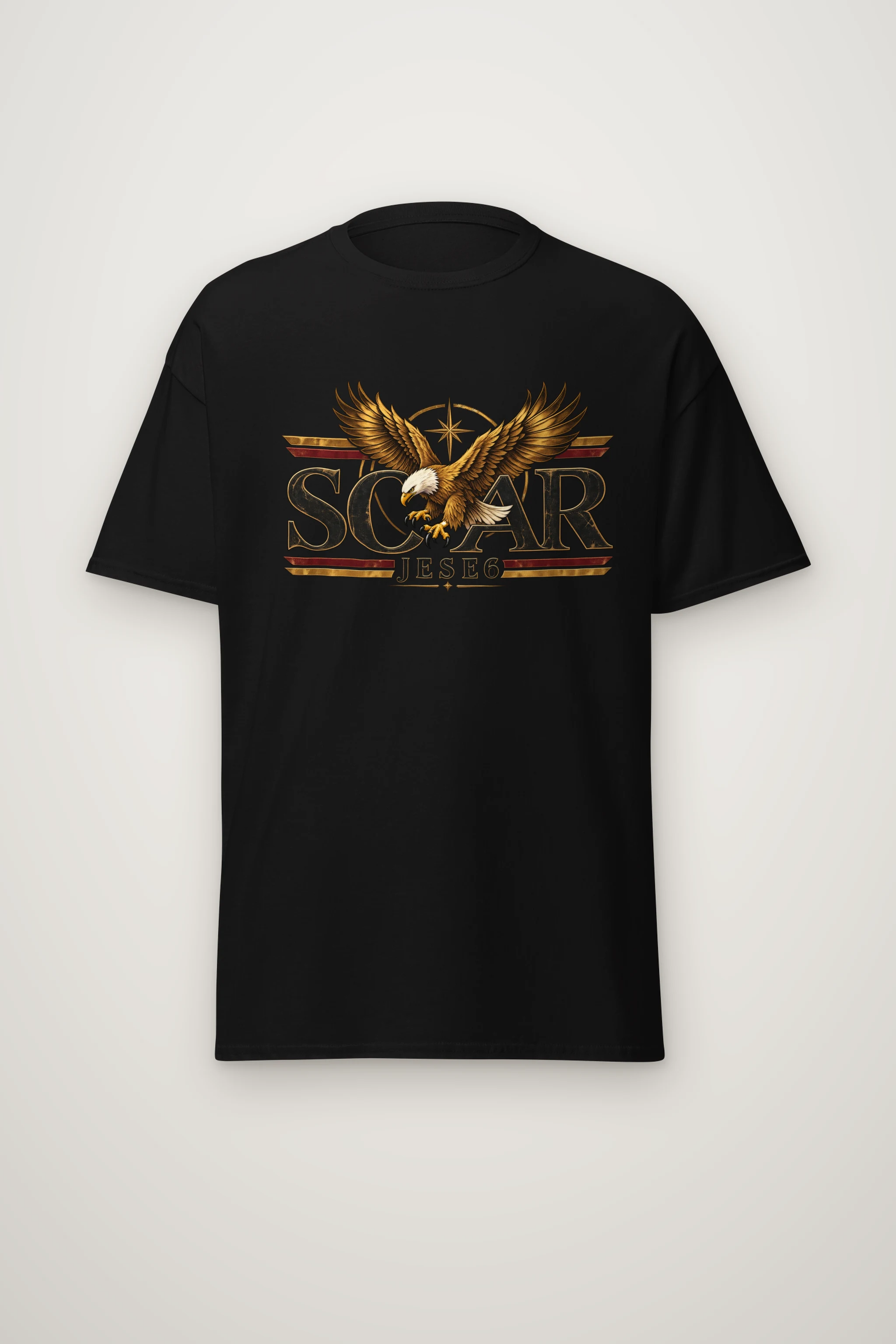 "Eagle Compass Star" Heavyweight Unisex Crewneck T-shirt