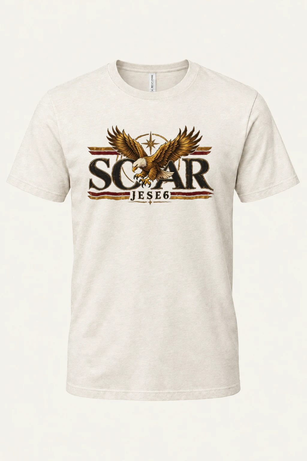"Eagle Compass Star" Heavyweight Unisex Crewneck T-shirt | Gildan 5000