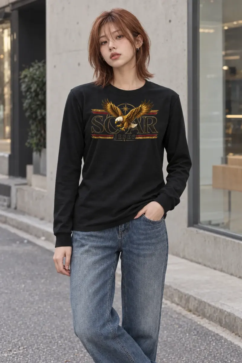 "Eagle Compass Star" Unisex Longsleeve T-shirt