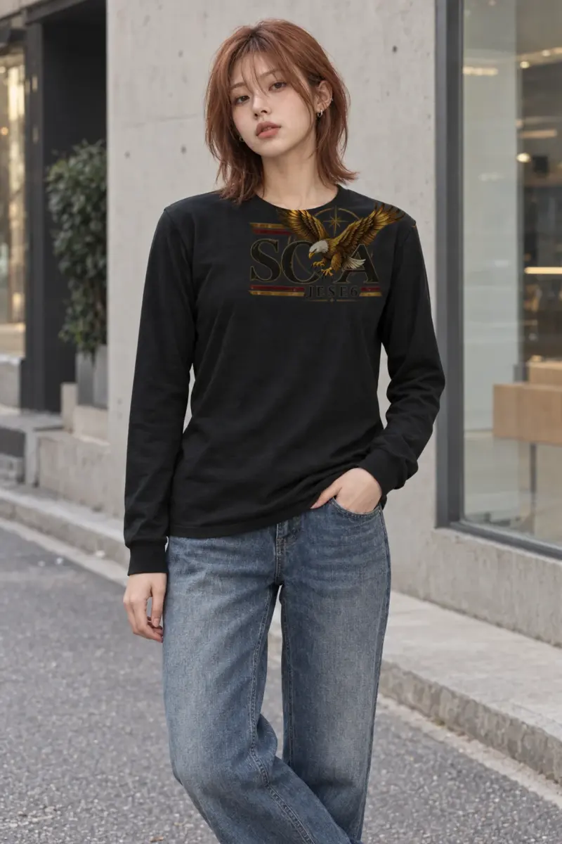"Eagle Compass Star" Unisex Longsleeve T-shirt