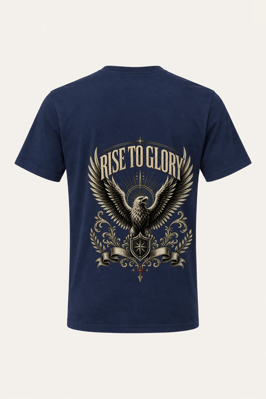 "Eagle Crest" Heavyweight Unisex Crewneck T-shirt | Gildan 5000