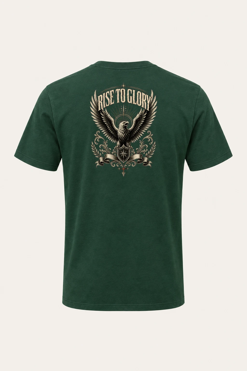 "Eagle Crest" Heavyweight Unisex Crewneck T-shirt | Gildan 5000