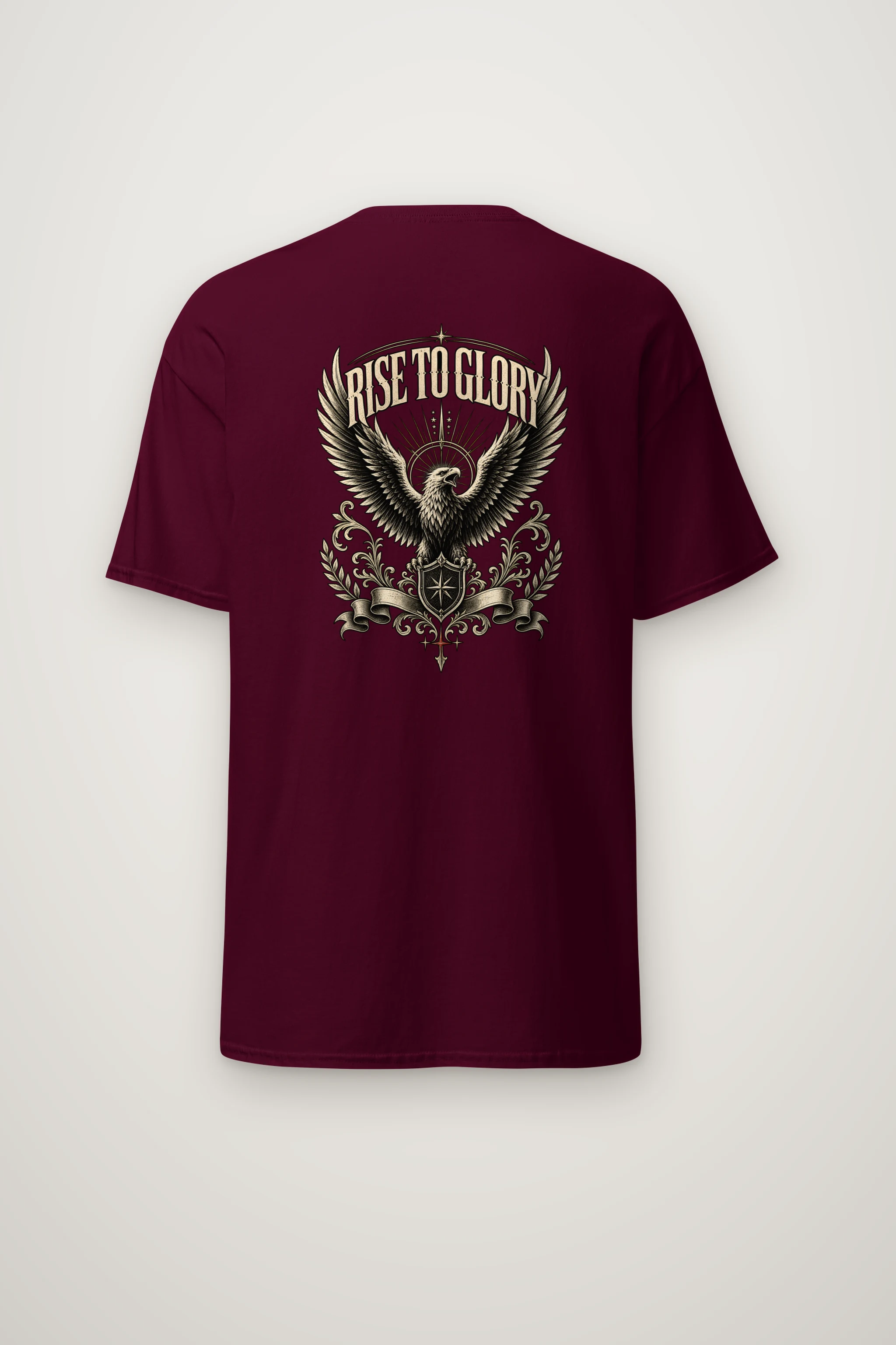 "Eagle Crest" Heavyweight Unisex Crewneck T-shirt