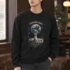 "Earthlight Moon Rabbit" Heavy Blend Unisex Crewneck Sweatshirt