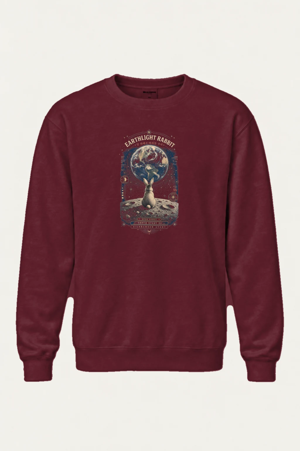 "Earthlight Moon Rabbit" Heavy Blend Unisex Crewneck Sweatshirt | Gildan 18000