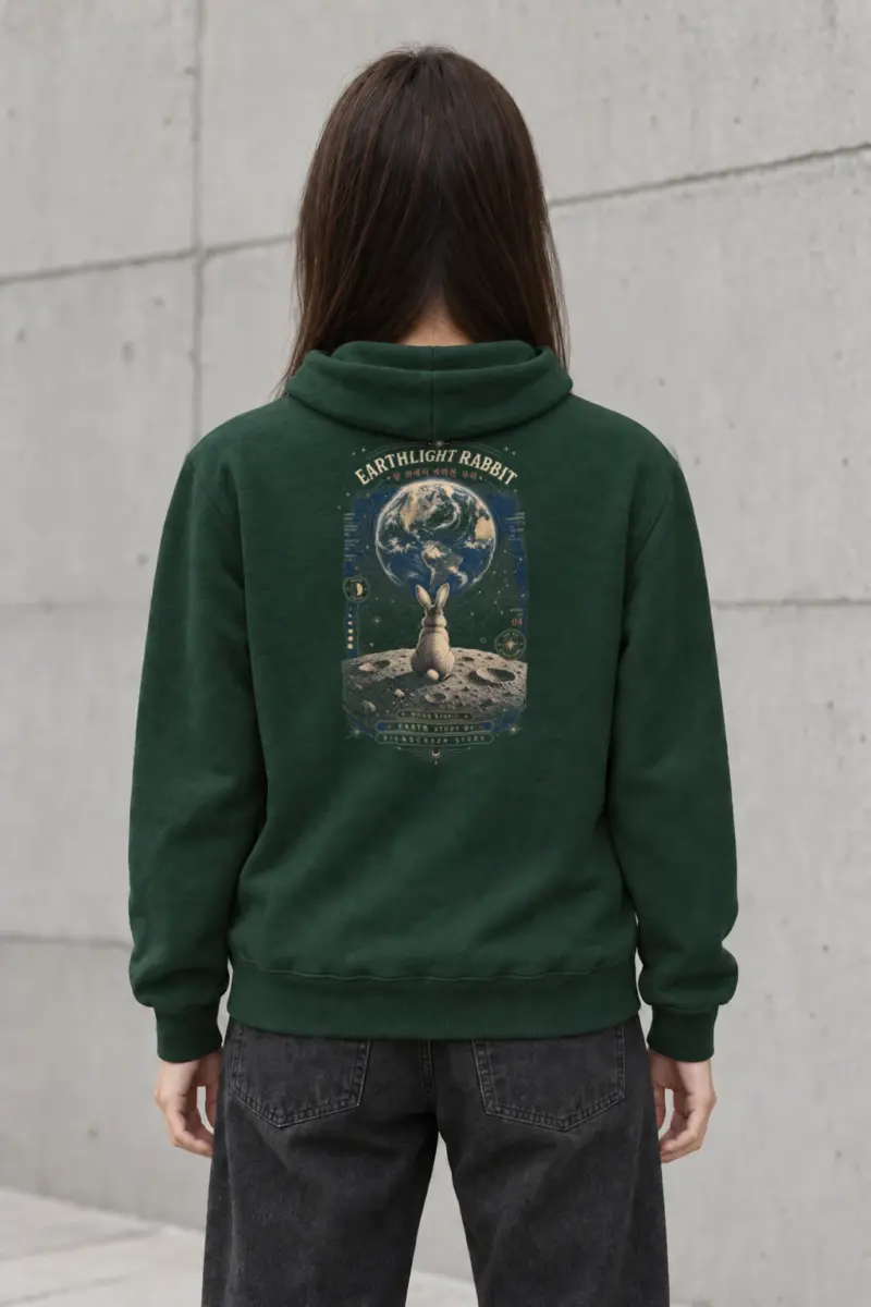 "Earthlight Rabbit" Heavy Blend Unisex Pullover Hoodie
