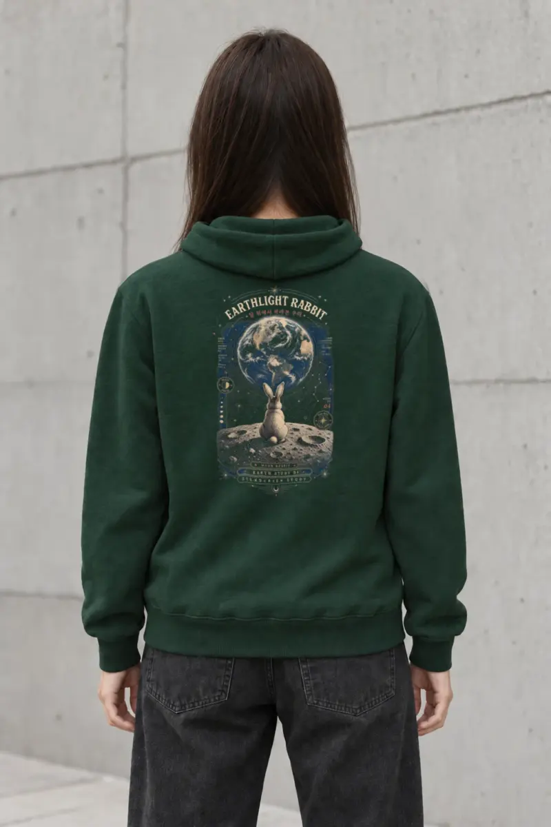 "Earthlight Rabbit" Heavy Blend Unisex Pullover Hoodie