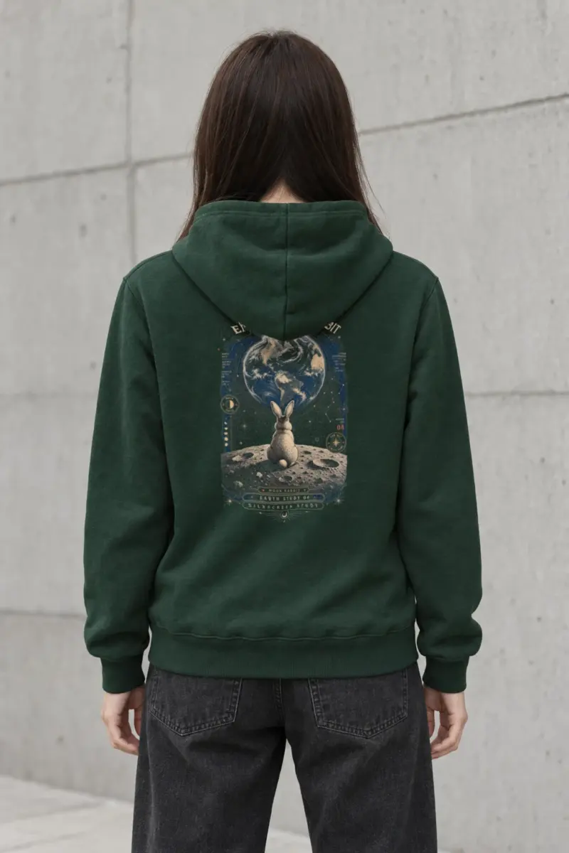 "Earthlight Rabbit" Heavy Blend Unisex Pullover Hoodie