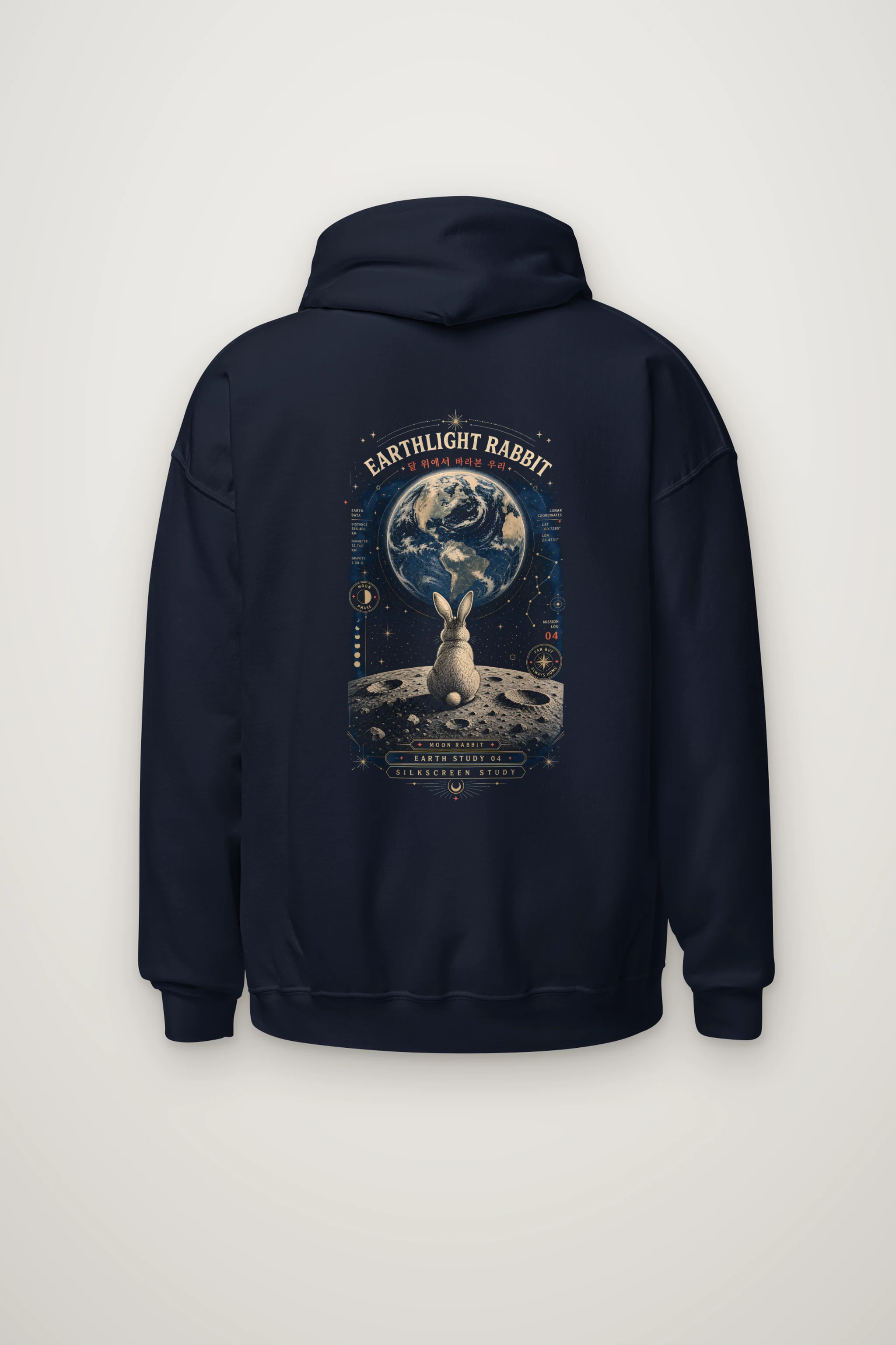 "Earthlight Rabbit" Heavy Blend Unisex Pullover Hoodie